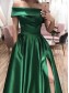 A-Line Off-the-Shoulder Long Prom Dresses Formal Evening Gowns With Pockets 99501826