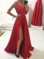 A-Line Long Red V-Neck Prom Dresses Formal Evening Gowns 99501836 A-Line Long Red V-Neck Prom Dresses Formal Evening Gowns 99501836