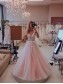 A-Line Sleeveless V-Neck Tulle Long Prom Dresses Formal Evening Gowns 99501869
