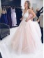 A-Line Sleeveless V-Neck Tulle Long Prom Dresses Formal Evening Gowns 99501869