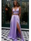 A-Line Two Pieces Simple Stunning Long Prom Dresses Formal Evening Gowns 99501870
