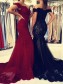 Mermaid Off-the-Shoulder Lace Long Prom Dresses Formal Evening Gowns 99501880