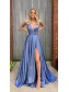 A-Line V-Neck Long Prom Dresses Formal Evening Gowns 99501881