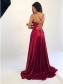 A-Line V-Neck Long Prom Dresses Formal Evening Gowns 99501883