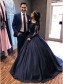 Ball Gown Lace Long Sleeves Prom Dresses Formal Evening Gowns 99501886