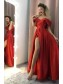 A-Line Off-the-Shoulder Long Prom Dresses Formal Evening Gowns 99501889