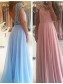 A-Line Beaded Lace Long Prom Dresses Formal Evening Gowns 99501891