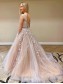 A-Line Beaded Lace Long Prom Dresses Formal Evening Gowns 99501893