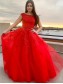A-Line Beaded Lace Long Prom Dresses Formal Evening Gowns 99501893