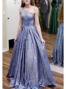 A-Line One Shoulder Long Prom Dresses Formal Evening Gowns 99501899 A-Line One Shoulder Long Prom Dresses Formal Evening Gowns 99501899