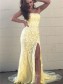 Mermaid Strapless Lace Long Prom Dresses Formal Evening Gowns 99501903