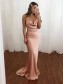Mermaid Spaghetti Straps Long Prom Dresses Formal Evening Gowns 99501912