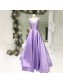 A-Line V-Neck Long Satin Prom Dresses Formal Evening Gowns 99501921 A-Line V-Neck Long Satin Prom Dresses Formal Evening Gowns 99501921