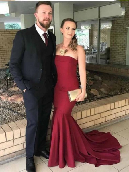 Mermaid Strapless Long Prom Dresses Formal Evening Gowns 99501946