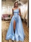 A-Line Satin Long Prom Dresses Formal Evening Gowns 99501949