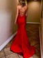Long Red V-Neck Prom Dresses Formal Evening Gowns 99501954