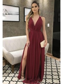 A-Line V-Neck Long Prom Dresses Formal Evening Gowns 99501970 A-Line V-Neck Long Prom Dresses Formal Evening Gowns 99501970