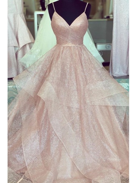 A-Line Spaghetti Straps Long Prom Dresses Formal Evening Gowns 99501975 A-Line Spaghetti Straps Long Prom Dresses Formal Evening Gowns 99501975