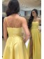 A-Line Long Yellow Prom Dresses Formal Evening Gowns 99501983