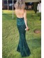 Mermaid Sequins V-Neck Long Prom Dresses Formal Evening Gowns 99501986