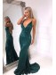 Mermaid Sequins V-Neck Long Prom Dresses Formal Evening Gowns 99501986