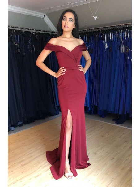 Elegant Mermaid Off-the-Shoulder Long Prom Dresses Formal Evening Gowns 99501991 Elegant Mermaid Off-the-Shoulder Long Prom Dresses Formal Evening Gowns 99501991