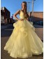 A-Line Long Yellow V-Neck Prom Dresses Formal Evening Gowns 99501994 A-Line Long Yellow V-Neck Prom Dresses Formal Evening Gowns 99501994