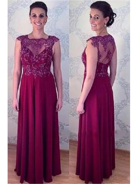 A-Line Beaded Lace Appliques Long Mother of The Bride Dresses 99503058