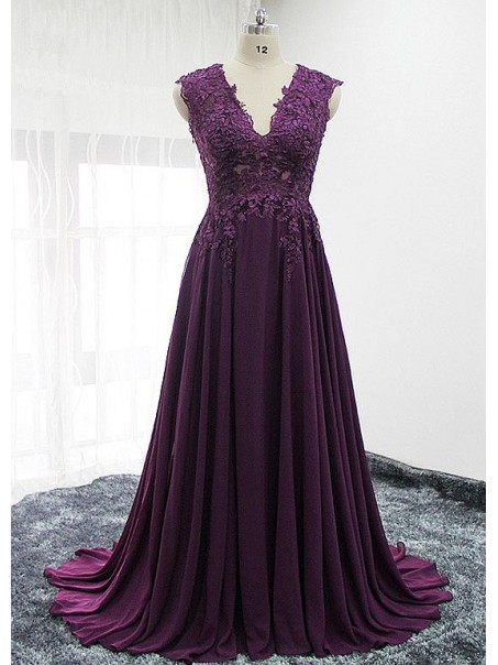 A-Line Lace Appliques V-Neck Mother of The Bride Dresses 99503067 A-Line Lace Appliques V-Neck Mother of The Bride Dresses 99503067