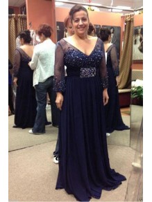 A-Line Beaded Lace Appliques V-Neck Mother of The Bride Dresses 99503077 A-Line Beaded Lace Appliques V-Neck Mother of The Bride Dresses 99503077