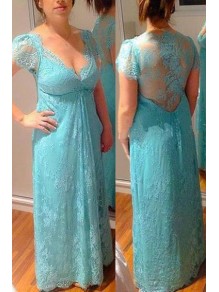 Lace V-Neck Mother of The Bride Dresses 99503078