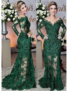 Mermaid Long Sleeves Beaded Lace Mother of The Bride Dresses 99503082 Mermaid Long Sleeves Beaded Lace Mother of The Bride Dresses 99503082