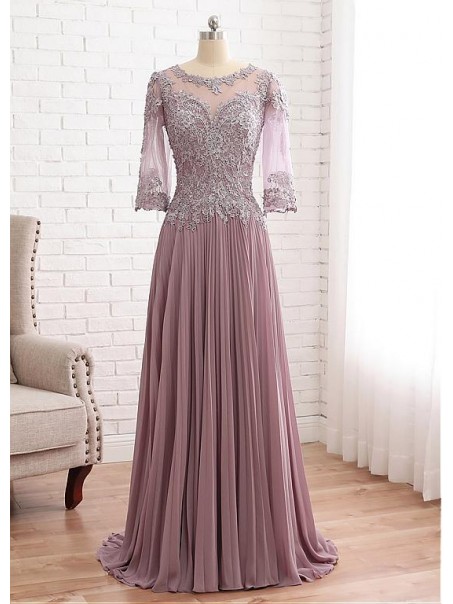 A-Line Lace Chiffon Mother of The Bride Dresses 99503095 A-Line Lace Chiffon Mother of The Bride Dresses 99503095