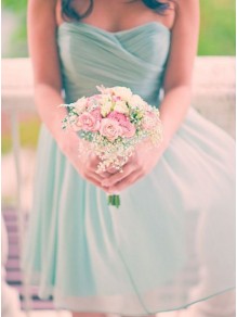 Short Tulle Sweetheart Bridesmaid Dresses 99601012
