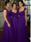 A-Line Cap-Sleeves Lace Chiffon Long Bridesmaid Dresses 99601014 A-Line Cap-Sleeves Lace Chiffon Long Bridesmaid Dresses 99601014