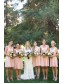 A-Line V-Neck Straps Sleeveless Short Pink Chiffon Bridesmaid Dresses 99601015 A-Line V-Neck Straps Sleeveless Short Pink Chiffon Bridesmaid Dresses 99601015