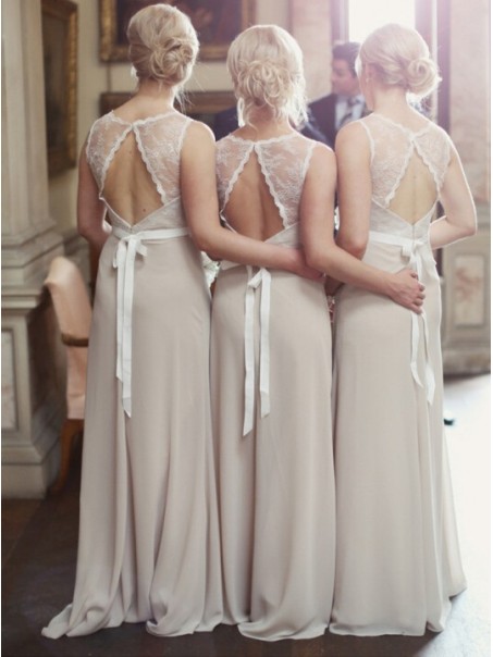 Lace Chiffon Long Wedding Party Dresses Bridesmaid Dresses 99601025