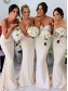 Trumpet/Mermaid Sweetheart Sequins Long Bridesmaid Dresses 99601027