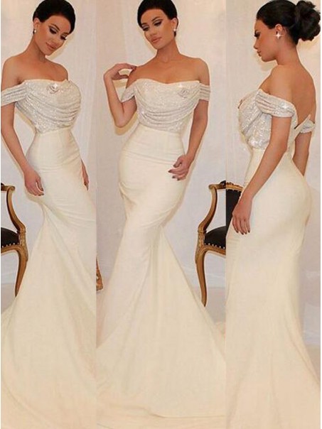 Long Off-the-Shoulder Sequins Wedding Party Dresses Bridesmaid Dresses 99601032