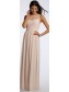 Lace Illusion Neckline Long Pink Floor-Length Chiffon Lace Wedding Party Dresses Bridesmaid Dresses 99601039