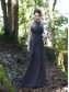 Column Halter Chiffon Lace Floor-Length Wedding Party Dresses Bridesmaid Dresses 99601049