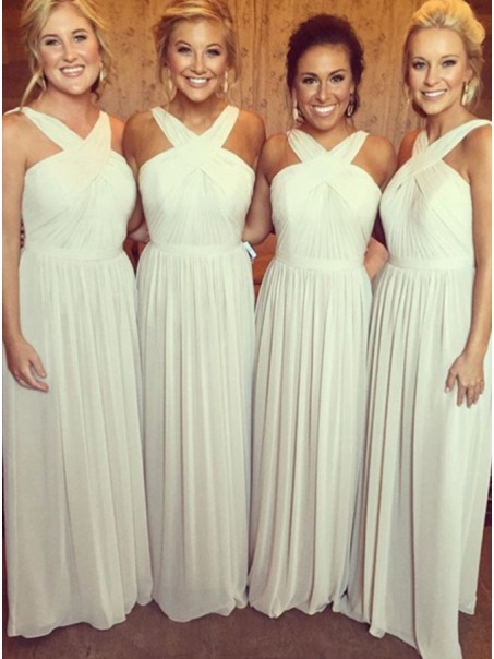 Long Chiffon Floor-Length Wedding Party Dresses Bridesmaid Dresses 99601057