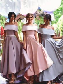 A-Line Off-the-Shoulder High Low Wedding Party Dresses Bridesmaid Dresses 99601058 A-Line Off-the-Shoulder High Low Wedding Party Dresses Bridesmaid Dresses 99601058