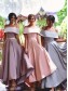 A-Line Off-the-Shoulder High Low Wedding Party Dresses Bridesmaid Dresses 99601058