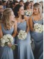 Sheath One-Shoulder Long Chiffon Wedding Party Dresses Bridesmaid Dresses 99601059