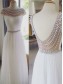 Long Blue Beaded Chiffon Floor-Length Wedding Party Dresses Bridesmaid Dresses 99601063