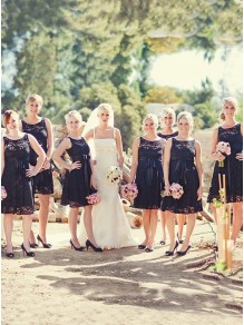 Short Black Lace Wedding Party Dresses Bridesmaid Dresses 99601065 Short Black Lace Wedding Party Dresses Bridesmaid Dresses 99601065