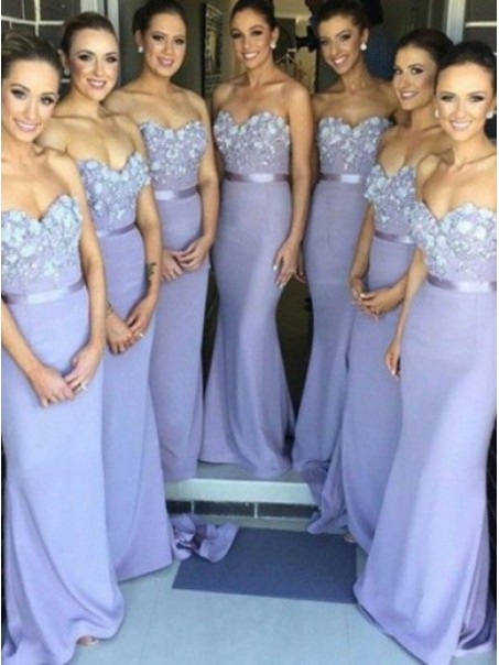 Trumpet/Mermaid Sweetheart Wedding Party Dresses Bridesmaid Dresses 99601072