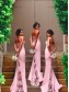 Trumpet/Mermaid Spaghetti Straps Lace Wedding Party Dresses Bridesmaid Dresses 99601075