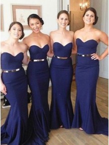 Trumpet/Mermaid Sweetheart Long Blue Wedding Party Dresses Bridesmaid Dresses 99601077 Trumpet/Mermaid Sweetheart Long Blue Wedding Party Dresses Bridesmaid Dresses 99601077